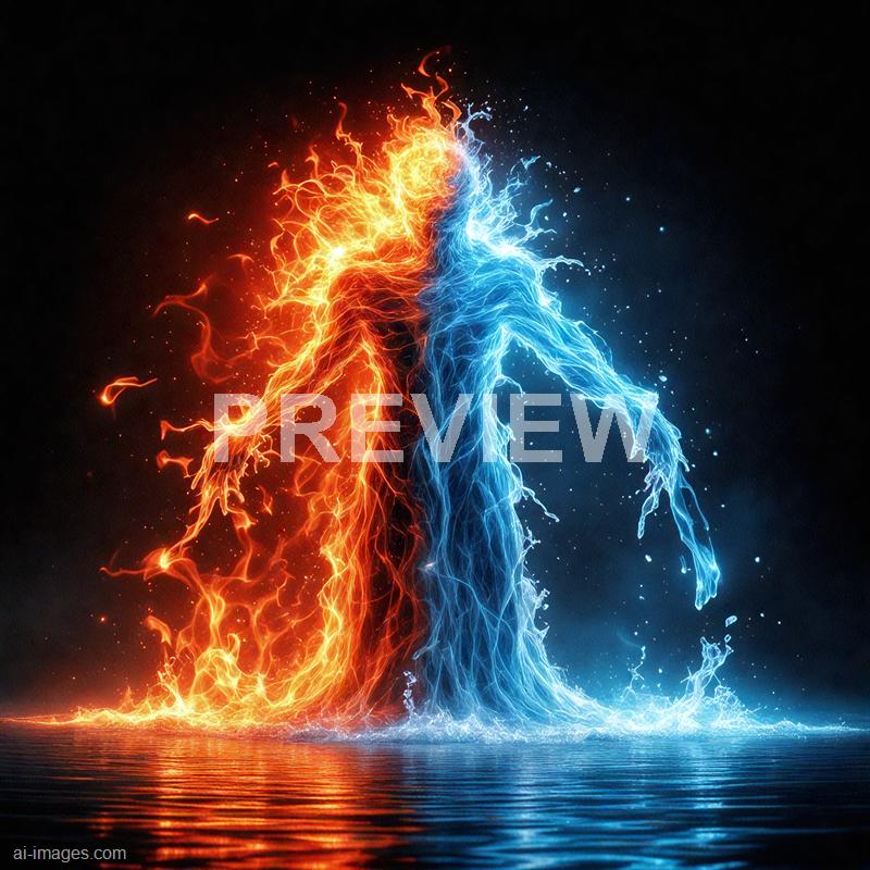 12222 - a-being-with-one-half-engulfed-in-red-flames-and-the-_250704175223_00001